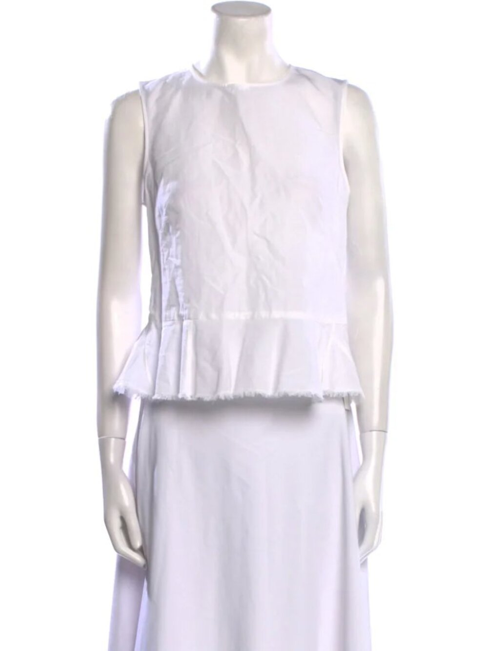 Dorothee Schumacher Crew Neck Sleeveless Crop Top M